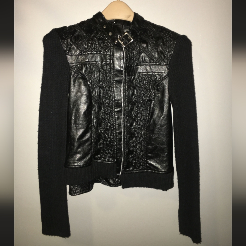 Lip Service Alien Skin Jacket Y2K HR Giger Goth Vintage MED